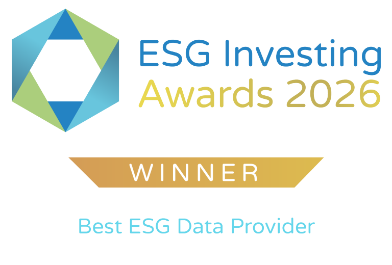 ESG Investing Awards 2026 winner - Best ESG Data provider