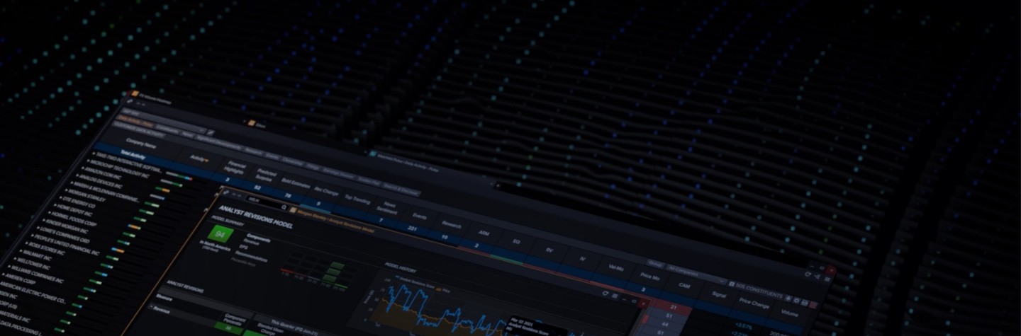 A screenshot of the Eikon dashboard