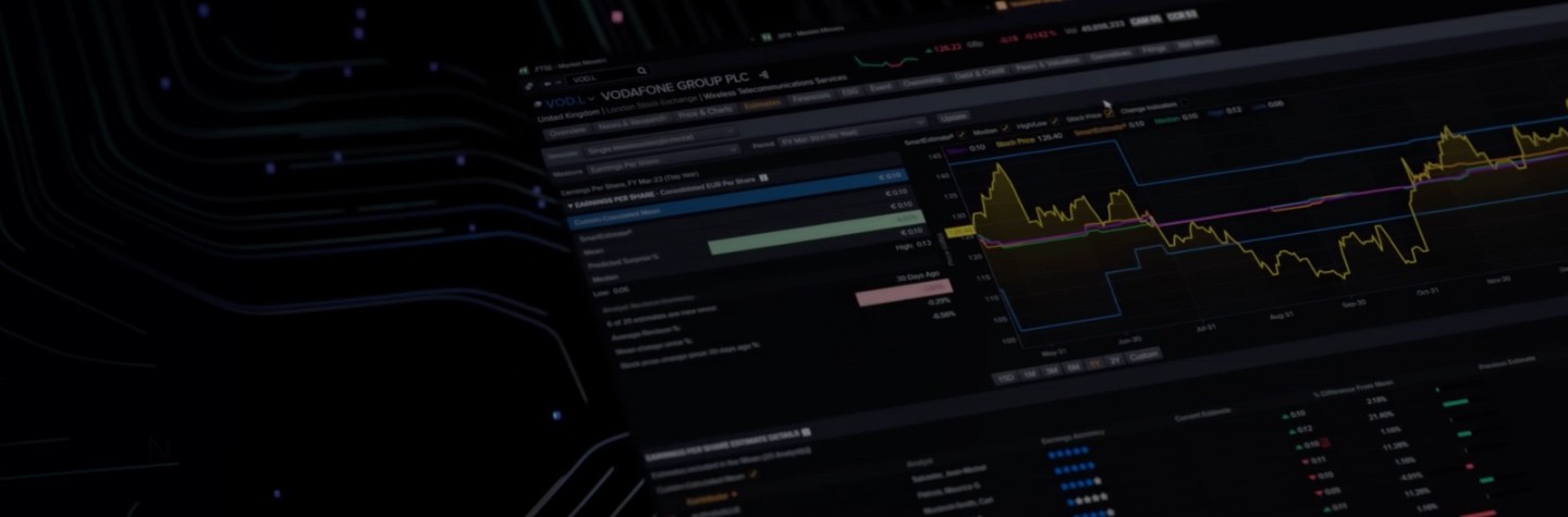 A screenshot of the Eikon dashboard
