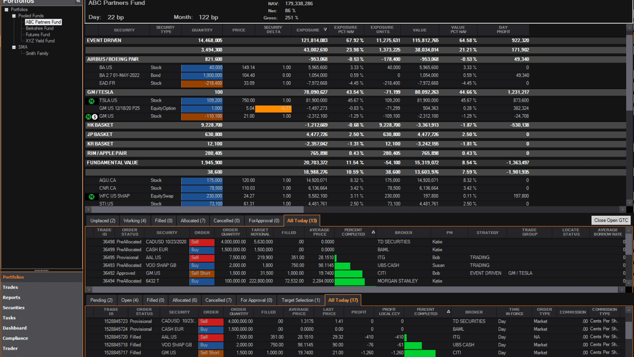 AlphaDesk: portfolio grid demo screenshot