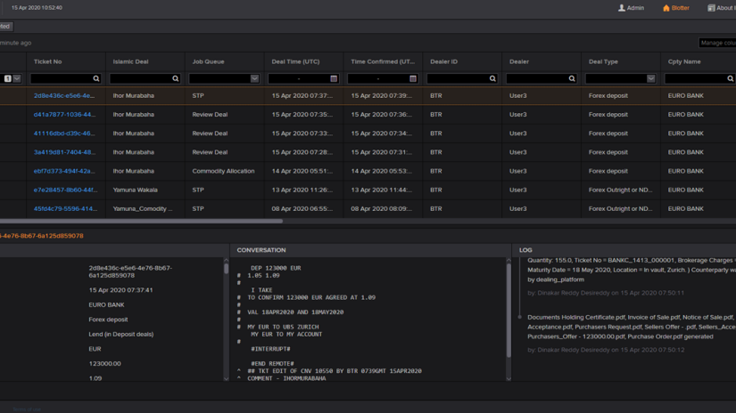 Islamic deals connect admin console
