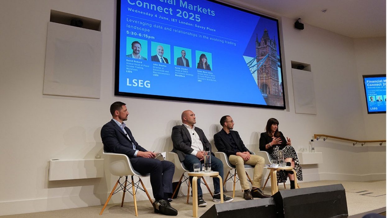 A panel at the Financial Markets Connect 2025. 