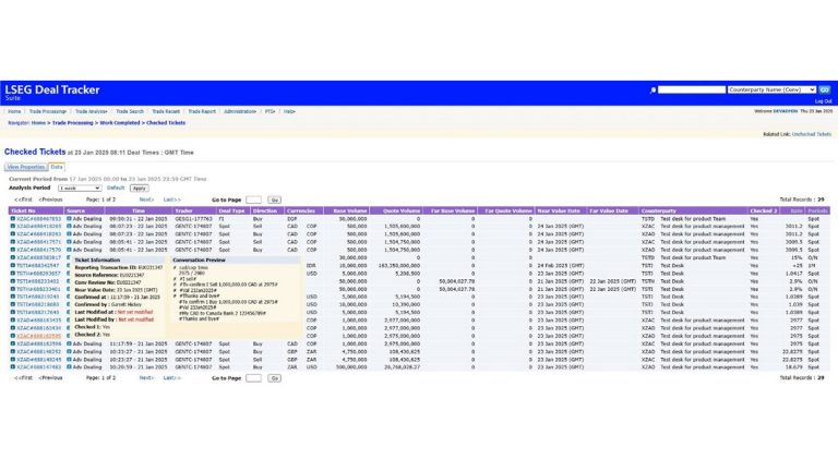 Deal Tracker | LSEG