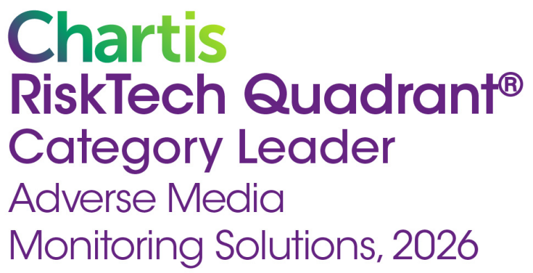 Category leader: Adverse media monitoring solutions