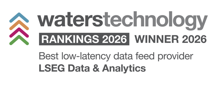 Waters Technology Awards 2026 - Best low-latency data feed provider