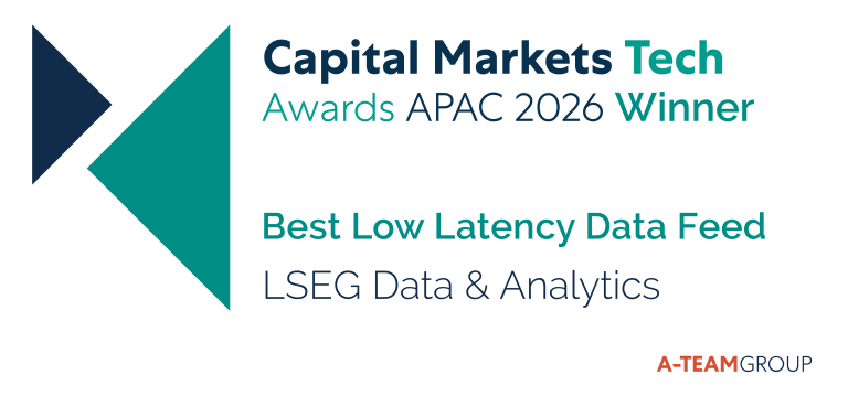 Capital Markets Tech Awards 2026 - Best Low Latency Data Feed