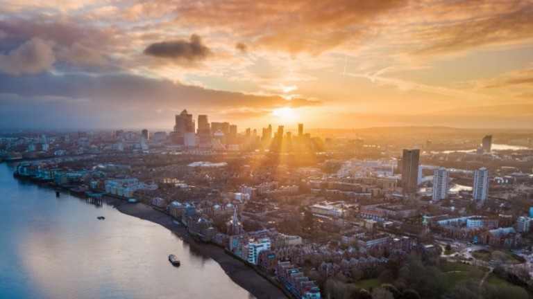 Ariel view of London