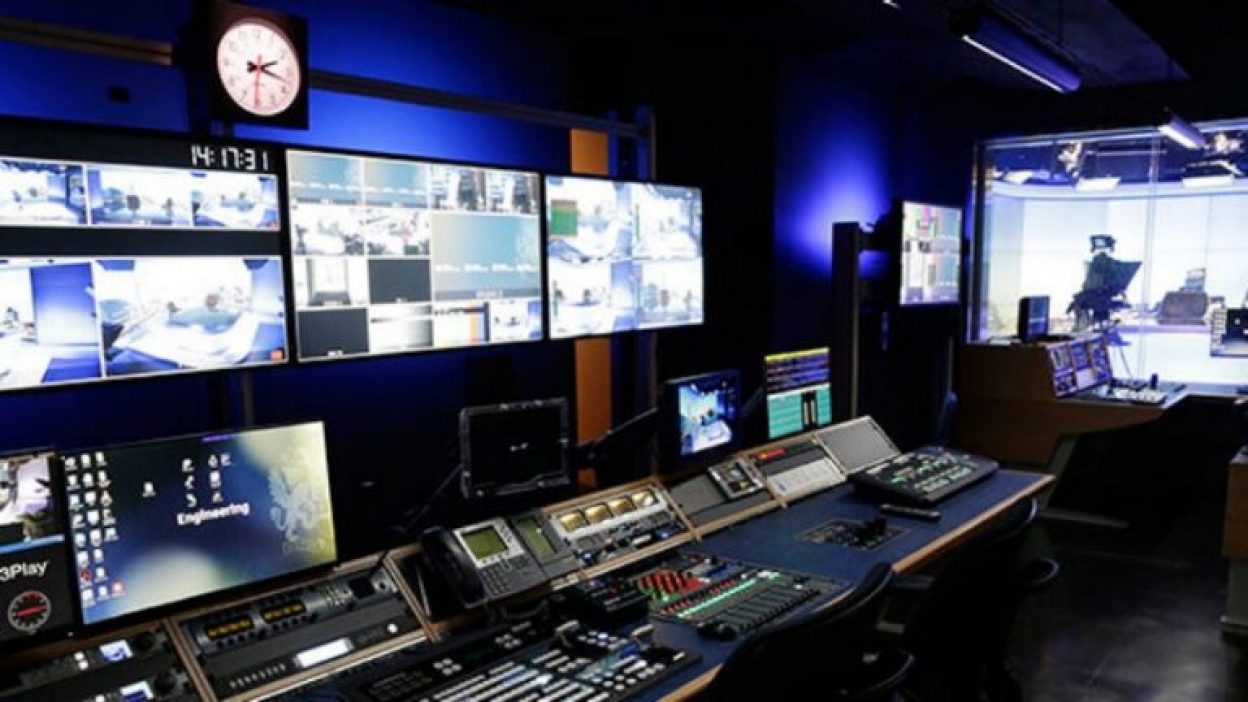 Control Room in the studio at LSEG